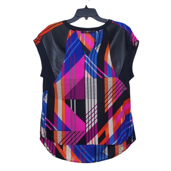Alice & Trixie Tops - ALICE & TRIXIE Silk Leather Blouse